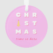 Décor de Noël rose Abstrait (dos)