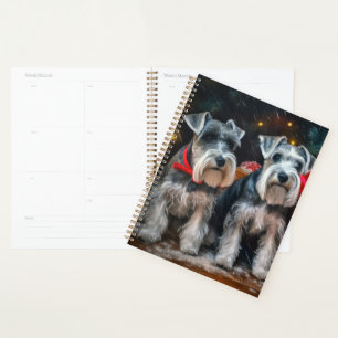 Décor de Noël Schnauzer Snowy Sleigh