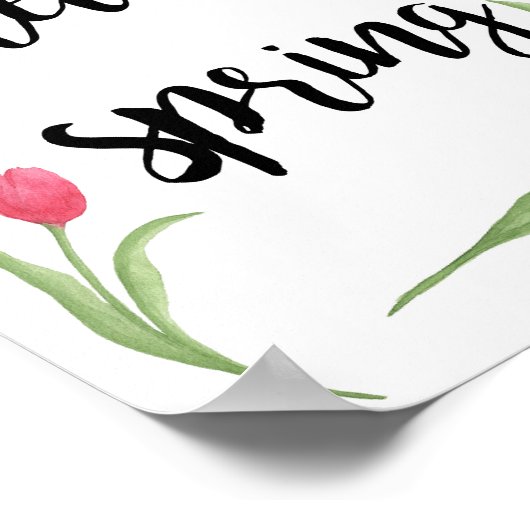 Décor de printemps, Décor saisonnier, Affiche de d (Coin)