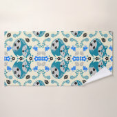 Décor de renard d'art folklorique imprimé (Serviette de bain)