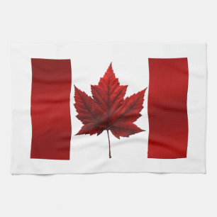 Décor de serviette de thé du Canada de serviette