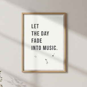 Décor de soirée calme. Affiche de chambre minimali