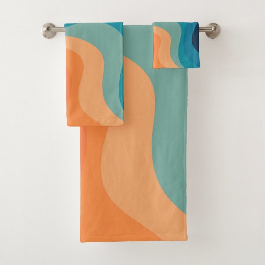 Décor de style rétro des vagues (En situation)