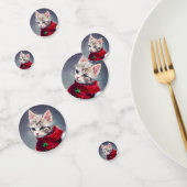 Décor de table de Noël Kitten Confetti (Groupe)