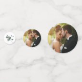 Décor de table Mariage Eucalyptus vert Confetti (Devant)