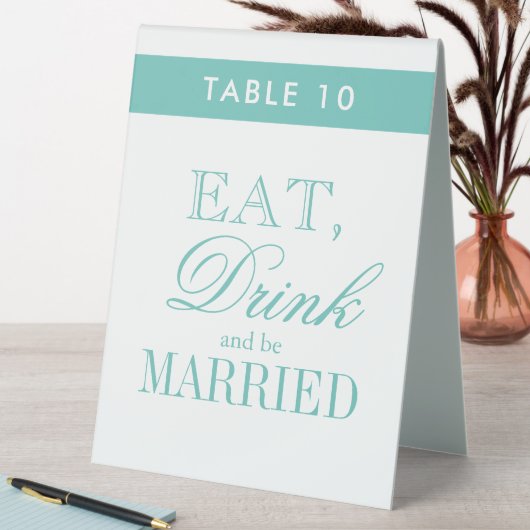 Décor de table mariage exquis Signes numériques pe (En SItu (Tableau))