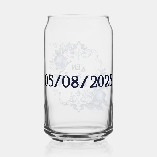 Décor Delft bleu et blanc avec fleurs (Verso)