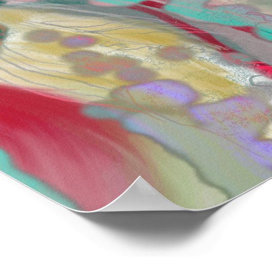 Décor design à poster d'art Abstrait numérique (Coin)