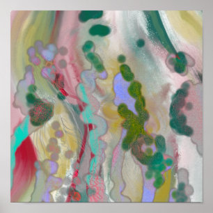 Décor design à poster d'art Abstrait numérique