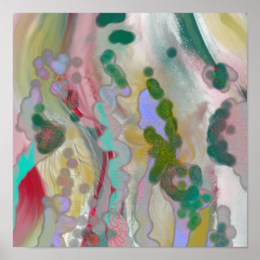 Décor design à poster d'art Abstrait numérique (Devant)