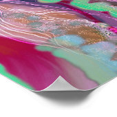 Décor design à poster d'art Abstrait numérique (Coin)