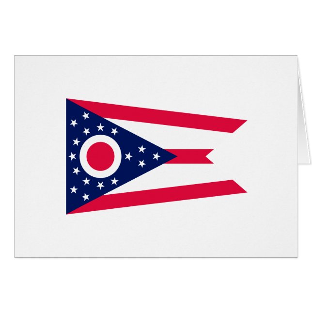 Décor design du drapeau de l'État de l'Ohio (Devant horizontal)