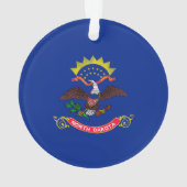 Décor design du drapeau de l'État du Dakota du Nor (dos)