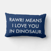 Décor Dinosaur Lumbar Coussin Dino (Verso)