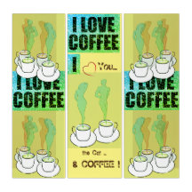 Décor du mur de la barre de café avec Triptyque ve