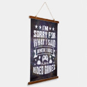 Décor du mur du jeu vidéo accroché à la tapisserie (Angulaire)