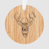 Décor en bois Buck Deer Head (devant)