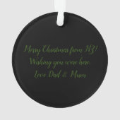 Décor en grès de Noël (dos)