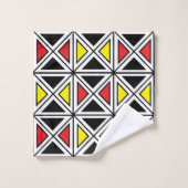 Décor ethnique géométrique (Gant de toilette)