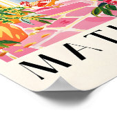 Décor Farmhouse Rose, Impression Poulet, Tropical (Coin)