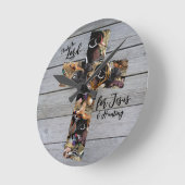 Décor faunique pour les chrétiens, horloge murale  (Angle)