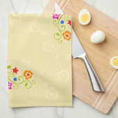 Décor Fleur 1 Serviette de cuisine (Quart Plié)
