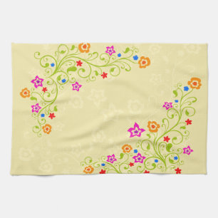 Décor Fleur 1 Serviette de cuisine