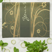 Décor Fleur 6 Serviette Cuisine (Plié)
