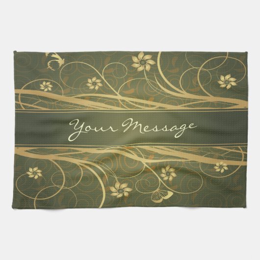 Décor Fleur 6 Serviette Cuisine (Horizontal)