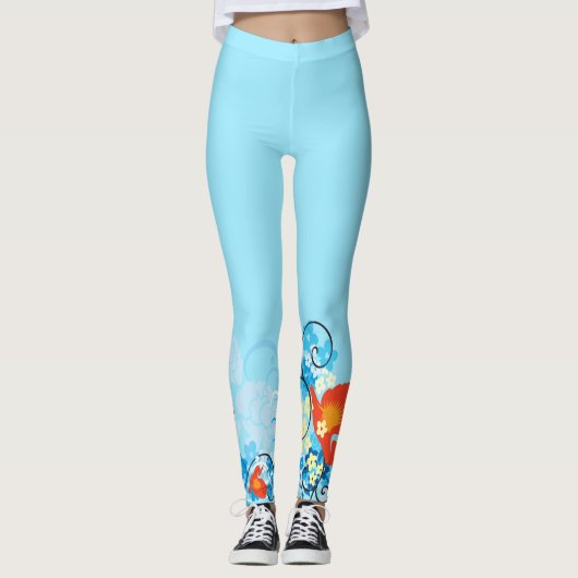 Décor Fleur 70A Leggings (Devant)