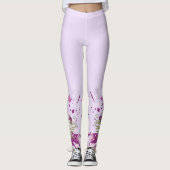 Décor Fleur 72 Leggings (Devant)