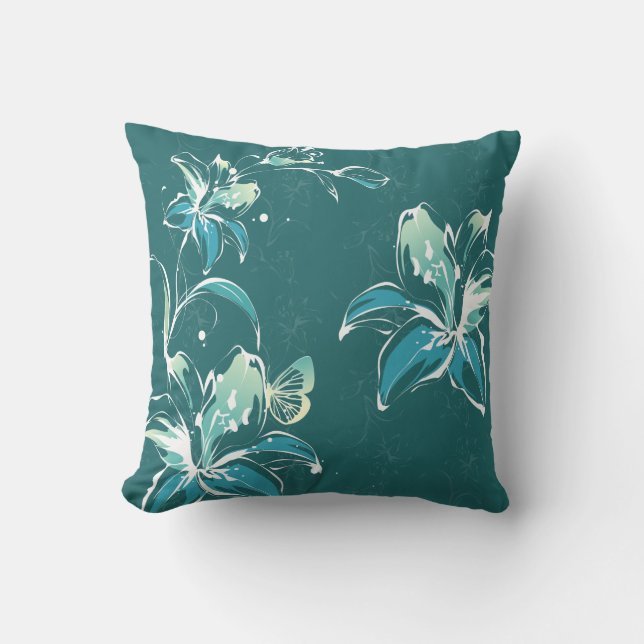 Décor fleuri 9 Coussin (Recto)
