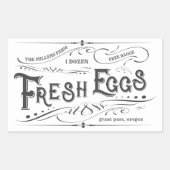 Decor Fresh Eggs Kartonnen Sticker (Voorkant)