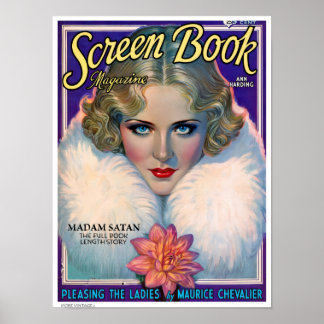 DECOR: ILLUSTRATIE UIT VINTAGE FILMMAGAZINE POSTER