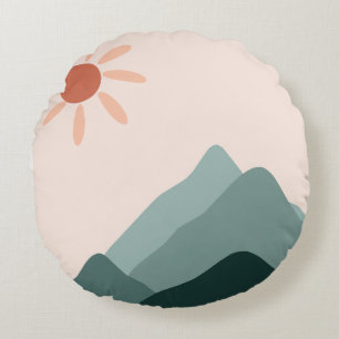 décor intérieur coussin terre et montagnes sereine