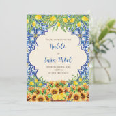 Décor italien et invitations numériques Haldi (Debout devant)