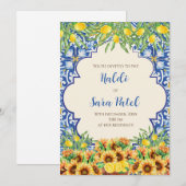 Décor italien et invitations numériques Haldi (Devant / Derrière)