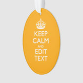 Décor Jaune De La Circulation Gardez Le Calme Et V (devant)