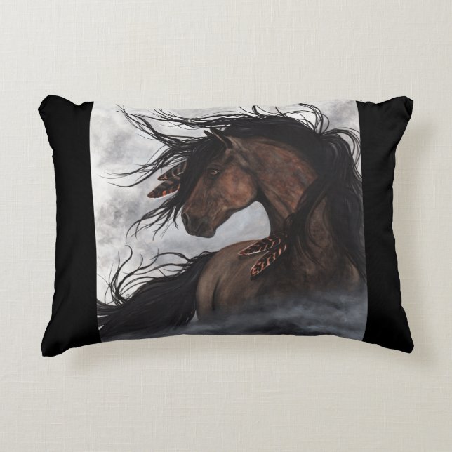 Décor majestueux de maison de coussin de cheval (Devant)