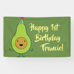 Décor mignon de bannière de fête d'anniversaire