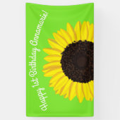 Décor mignon de bannière de fête d'anniversaire de (Vertical)