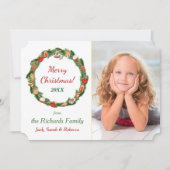 Décor Modèle photo de couronne Noël (Devant)