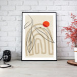 Décor Mur Abstrait, Toile Boho<br><div class="desc">Les couleurs tamisées et le design minimaliste font de cet imprimé un complément parfait à toute décoration moderne,  boho ou d'inspiration du milieu du siècle. Imprimé sur toile de haute qualité ou sur papier-affiche,  cet imprimé est sûr de faire une déclaration dans n'importe quelle pièce.</div>