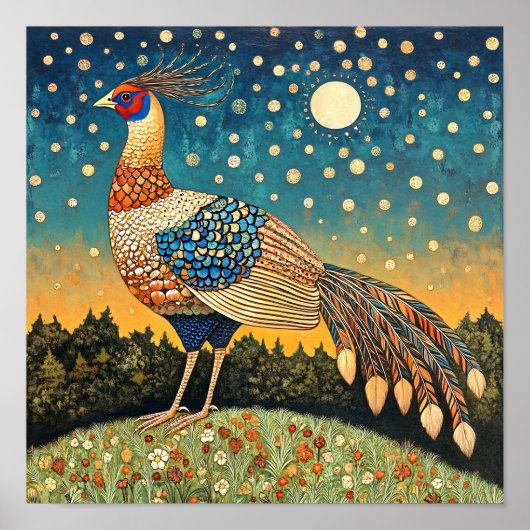 Décor Mur de cuisine Peinture de faisan Impression (Devant)