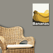 Décor mural de cuisine jaune, noir, blanc - Poster