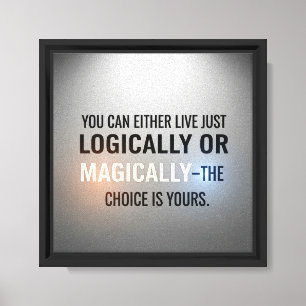 Décor mural en toile de citation inspirationnelle 