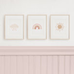 Décor neuf arc-en-ciel nuage Sun Girl<br><div class="desc">Augmentez l'espace de votre petit,  ces empreintes de nuage,  d'arc-en-ciel et de pépinière solaire assorties.</div>
