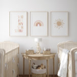 Décor neuf rose soleil arc-en-ciel pour fille Nurs<br><div class="desc">Éclairer l'espace de votre petite personne ces assortis "vous êtes mon soleil",  arc-en-ciel,  et des tirages de pépinière de soleil.</div>