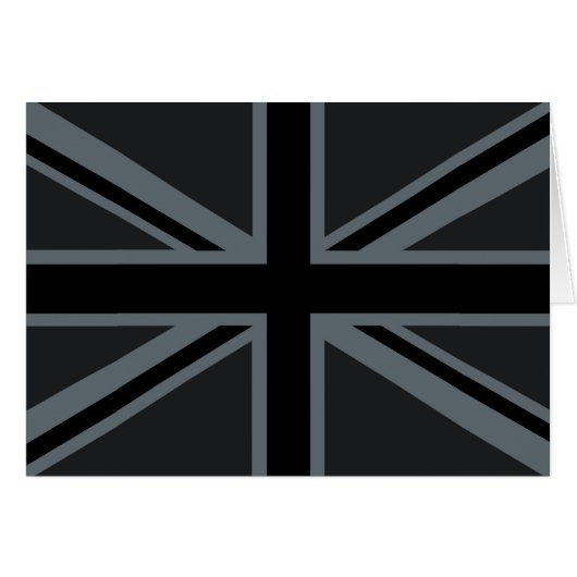 Décor noir Union Jack British (Devant horizontal)
