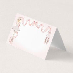 Décor Pink Little Ballerina Place Card